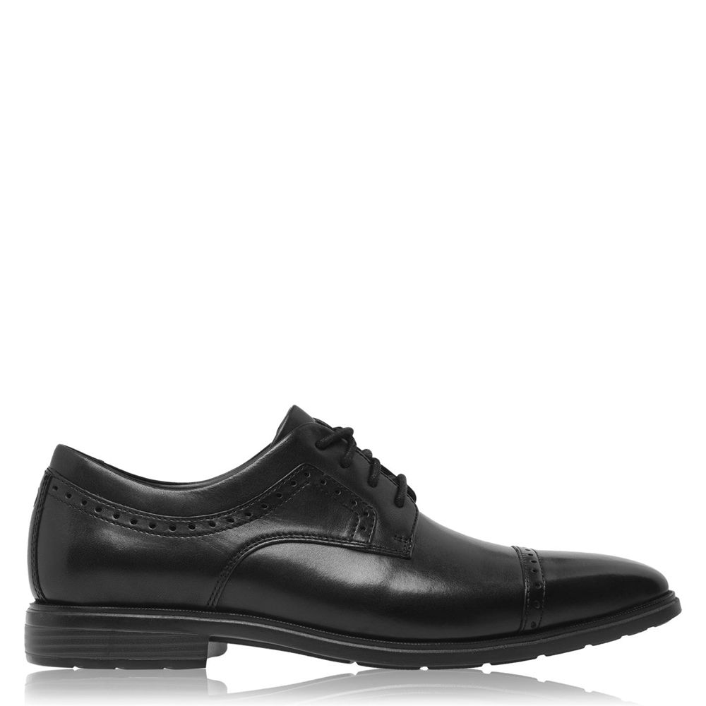 Rockport Canada Dressports Business Cap Toe - Mens Dress Shoes Black (YUX035972)